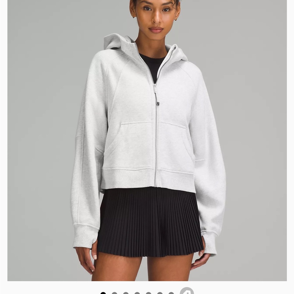Lululemon Full Zip Scuba - M/L - Heathered core ultra light grey
